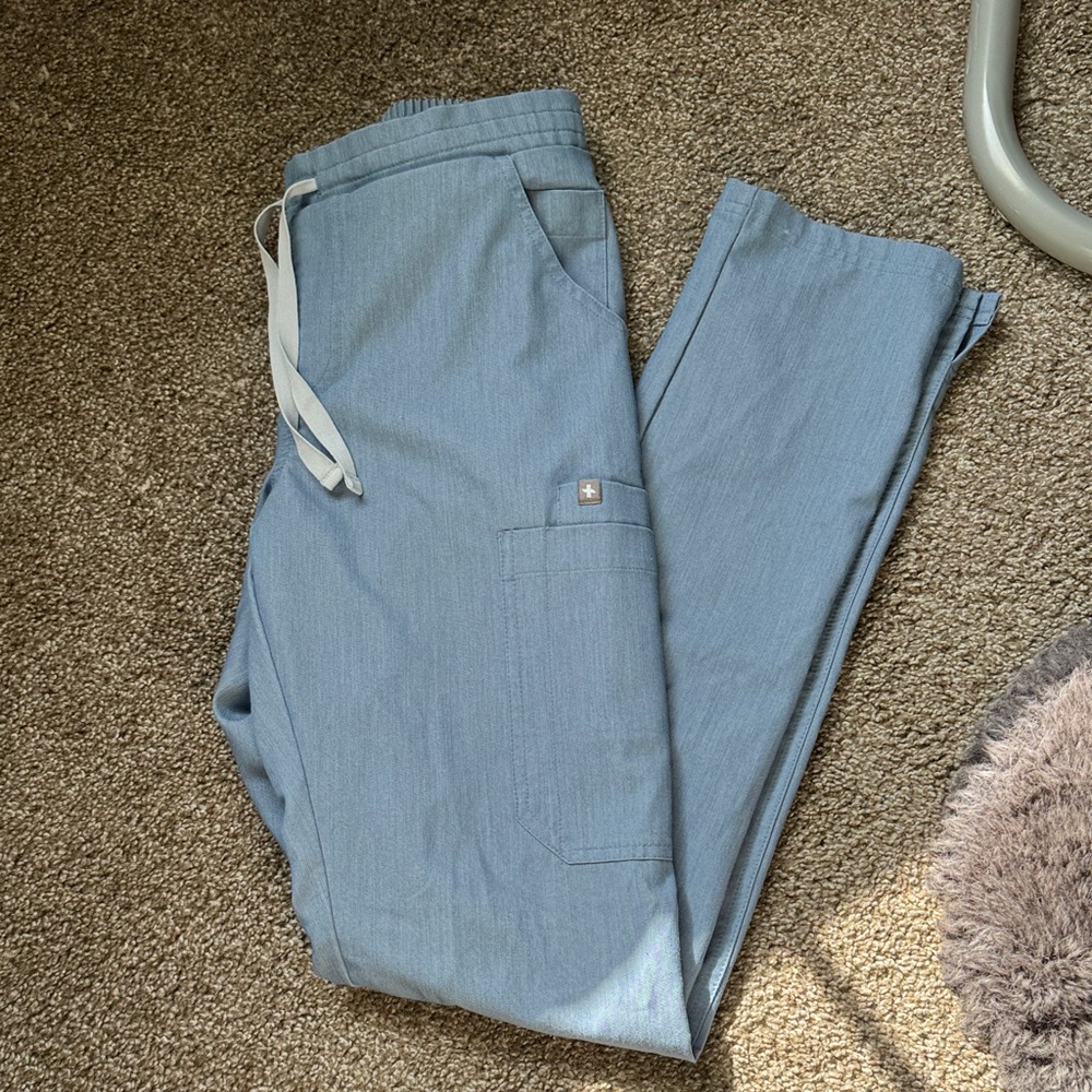 FIGS Denim Color Straight Leg